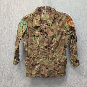 Scotch & Soda Camouflage Girls Jacket with Patches